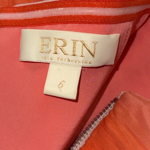Erin Fetherston Valarie Orange Ombre Silk Mini Dress - Picture 5 of 9